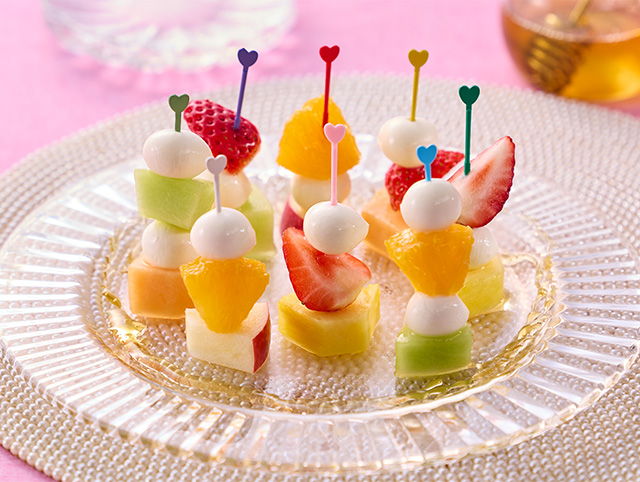 カラフルフルーツカプレーゼ