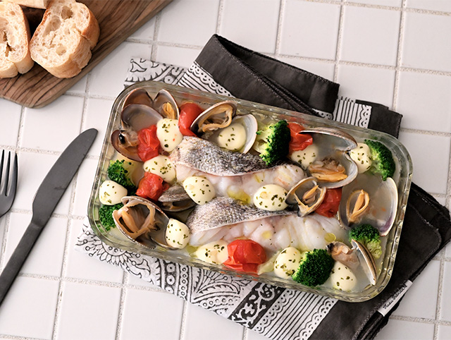 レモンハーブ香る秒速！アクアパッツァ