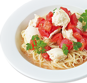 イメージ画像：イメージ画像：モッツァレラとトマトの冷製パスタ
