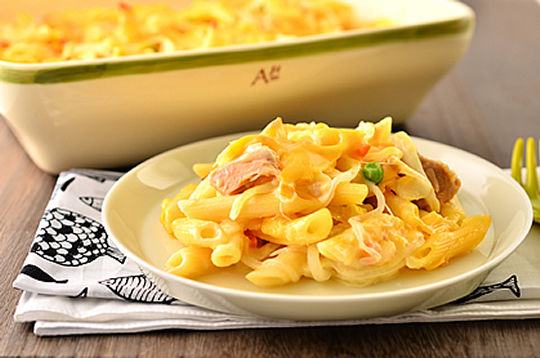 ツナと彩り野菜のパスタベイク